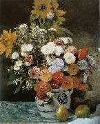 Fleurs dans un pot en faience Auguste renoir